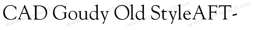 CAD Goudy Old StyleAFT字体转换
